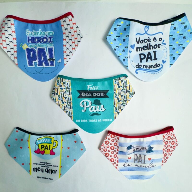 Bandanas Gola Médias Dia dos Pais - 10 unidades