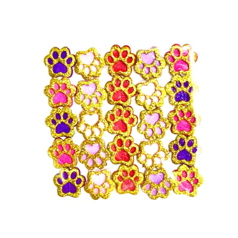 Adesivo Patinhas Dourada - 25 unidades