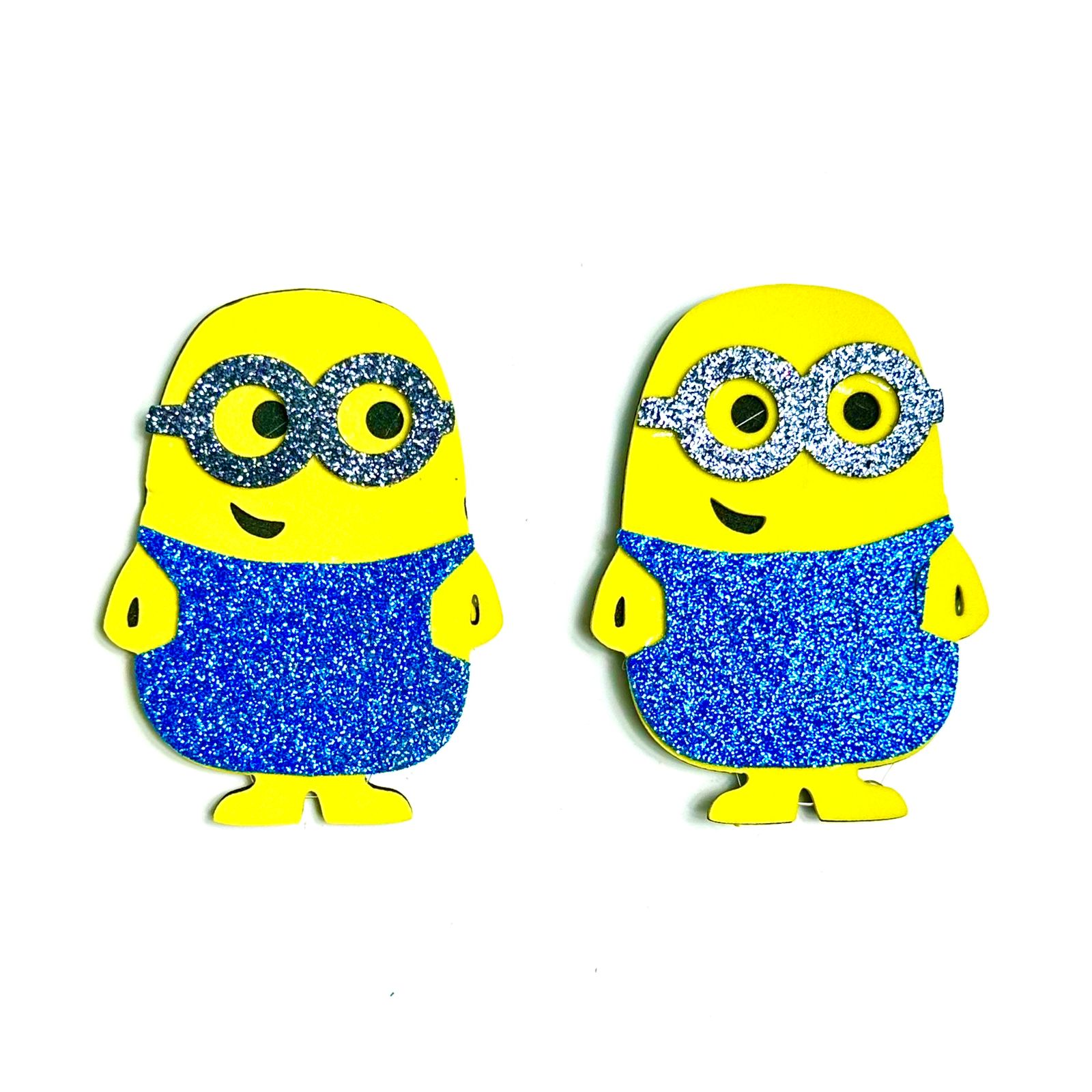 Gravata Média EVA Minions Gliterizado - 10 unidades