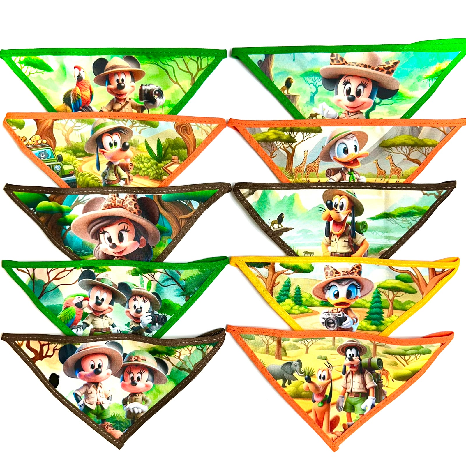 Bandanas Turma do Mickey Safari