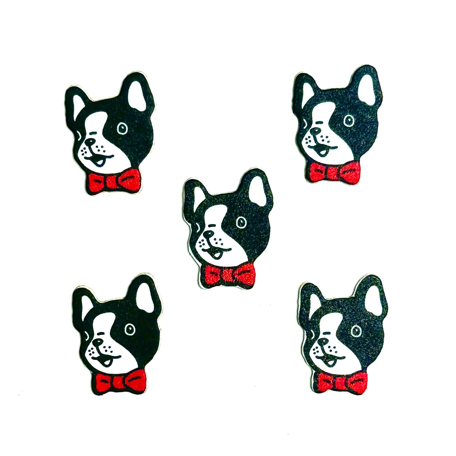 Adesivo Dog Gravata Vermelha - 20 unidades