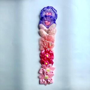 Laços Grandes Sortidos com Apliques Resina - 10 unidades