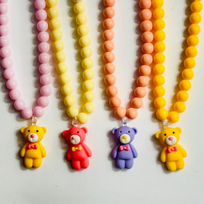 Colar Ursinhos Coloridos - 10 unidades