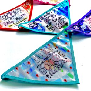 Bandanas Pequenas Mensagem Dia das Mães - 10 unidades - Imagem 2