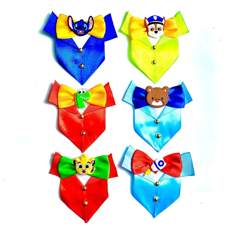 Gravatas Médias Social Aplique Emborrachado - 10 unidades