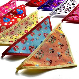 Bandanas Médias Desenhos Estampados Fêmea - 10 unidades - Imagem 2