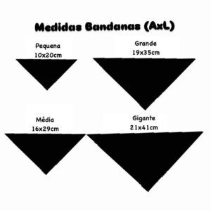 Bandanas Médias Desenhos Estampados Fêmea - 10 unidades - Imagem 3