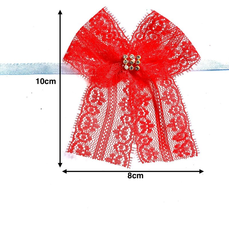 Conjunto Gargantilhas e Laços de Renda com Aplique Strass - 20 unidades - Imagem 3
