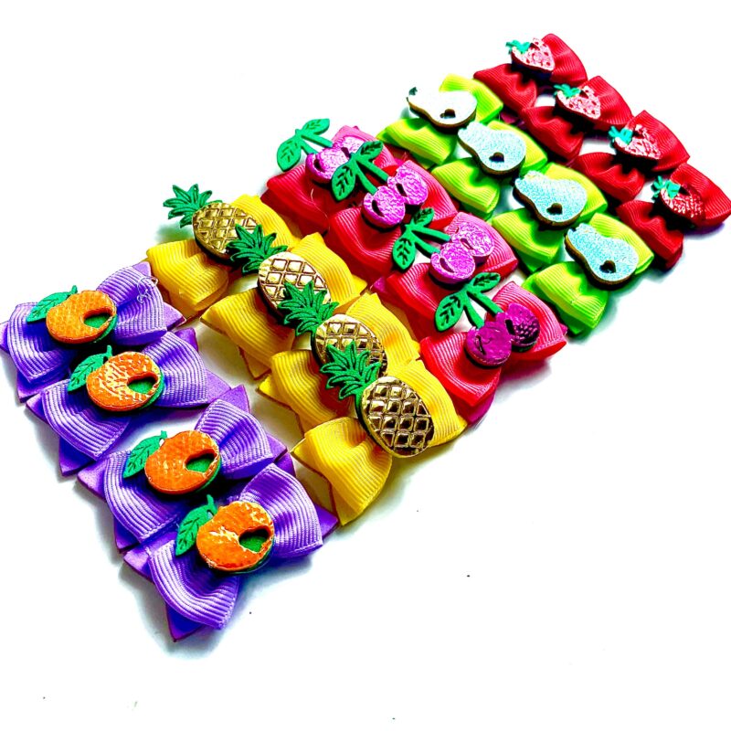 Laços Médios Adesivos Frutas - 20 unidades - Image 2