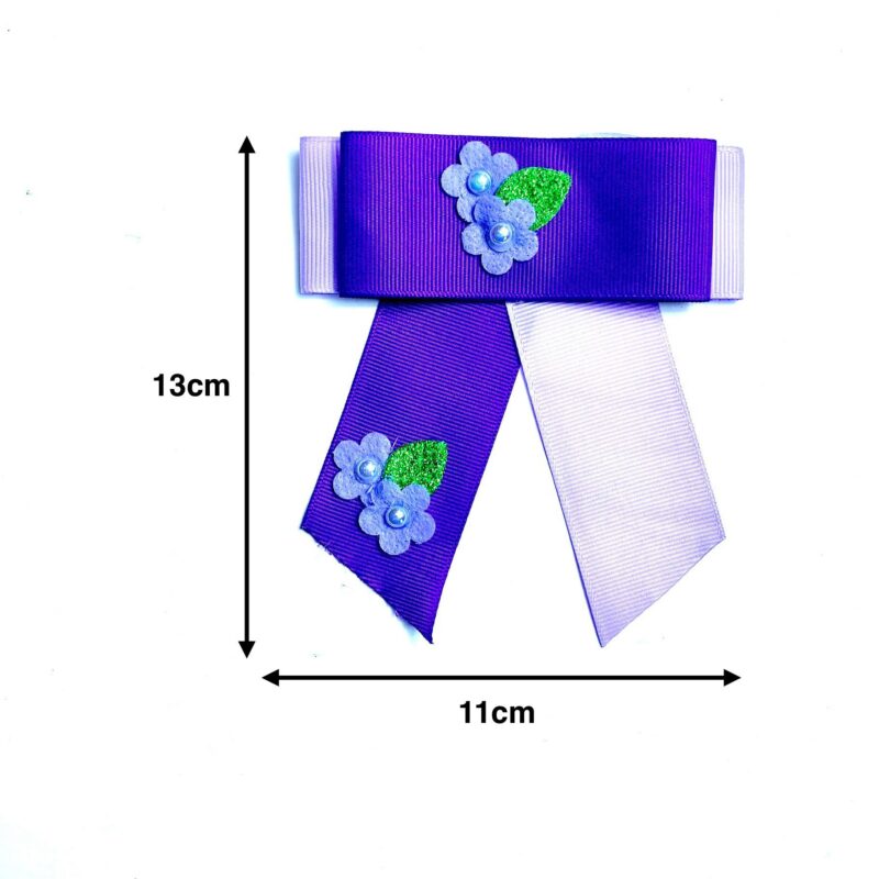 Conjunto Gargantilhas e Laços Aplique Dupla Flor - 15 unidades - Imagem 3
