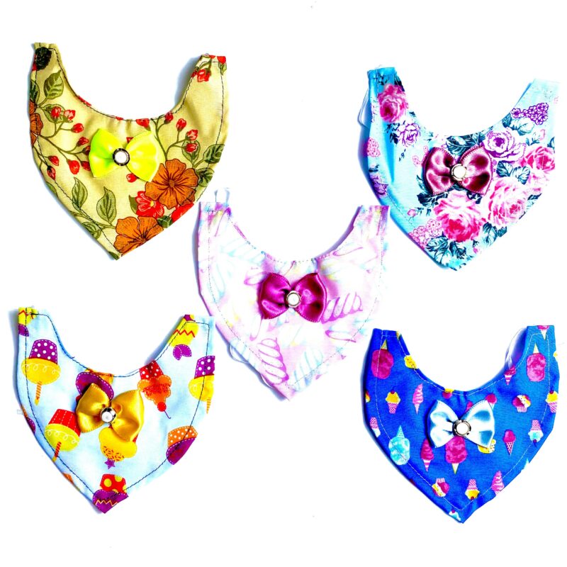 Gargantilhas Tecido Estampadas - 10 unidades