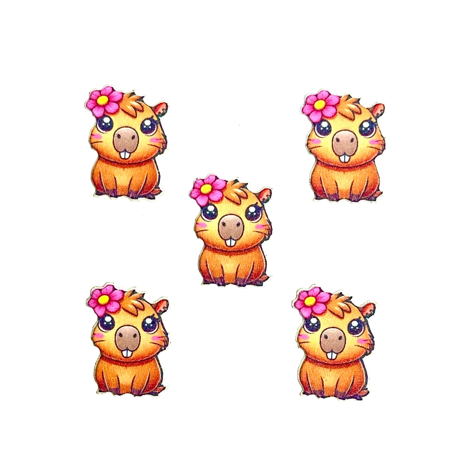 Adesivos Capivara - 20 unidades