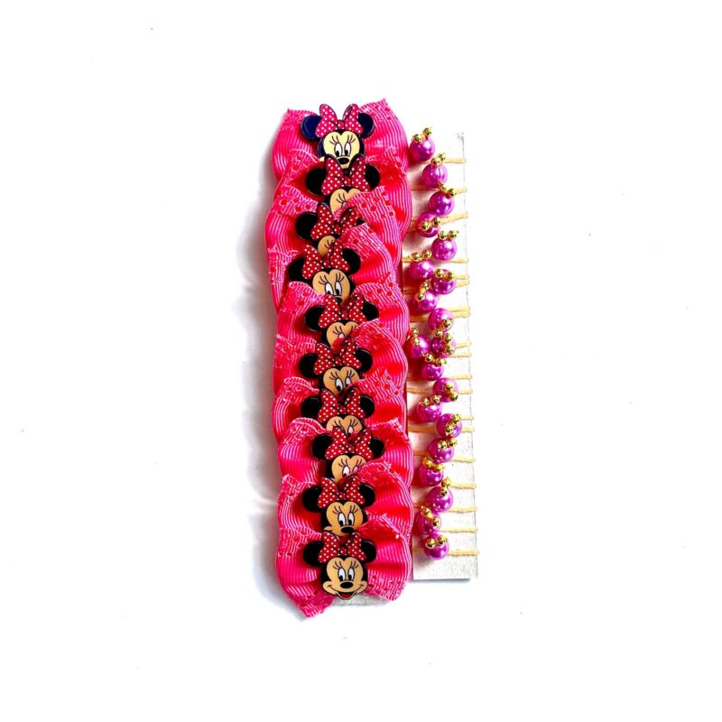 Conjunto Penteado e Laço Minnie - 20 unidades