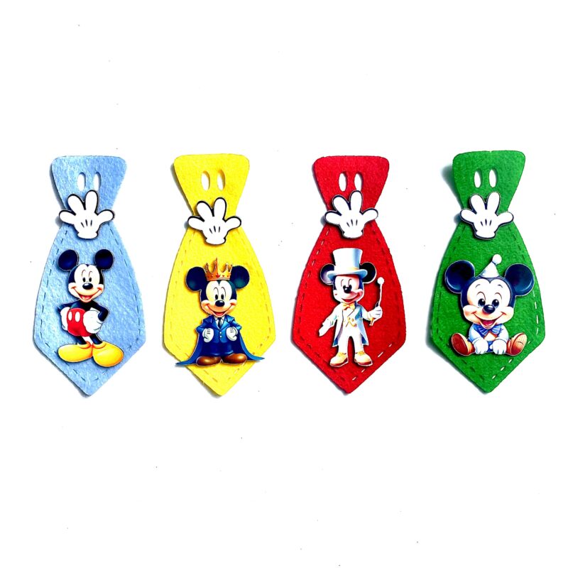 Gravatas Médias Mickey - 10 unidades