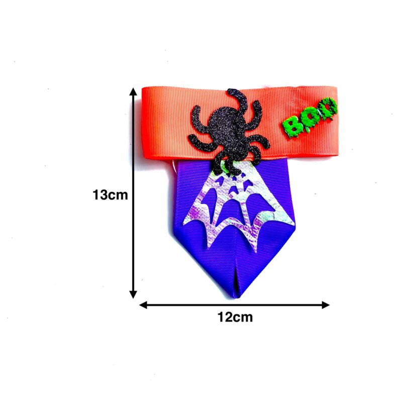 Gravatas Médias Halloween Aplique Aranha - 10 unidades - Imagem 3