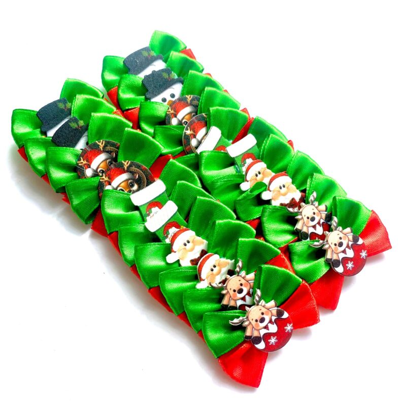 Laços Médios Natal Bicolor – 20 unidades - Imagem 2