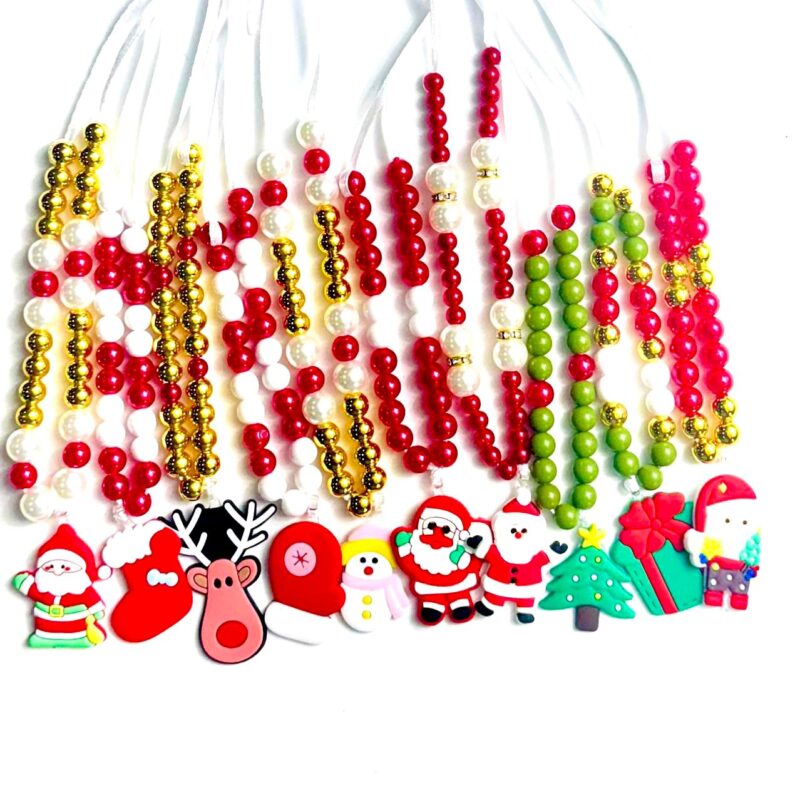 Colar Natalino Sortido - 5 unidades