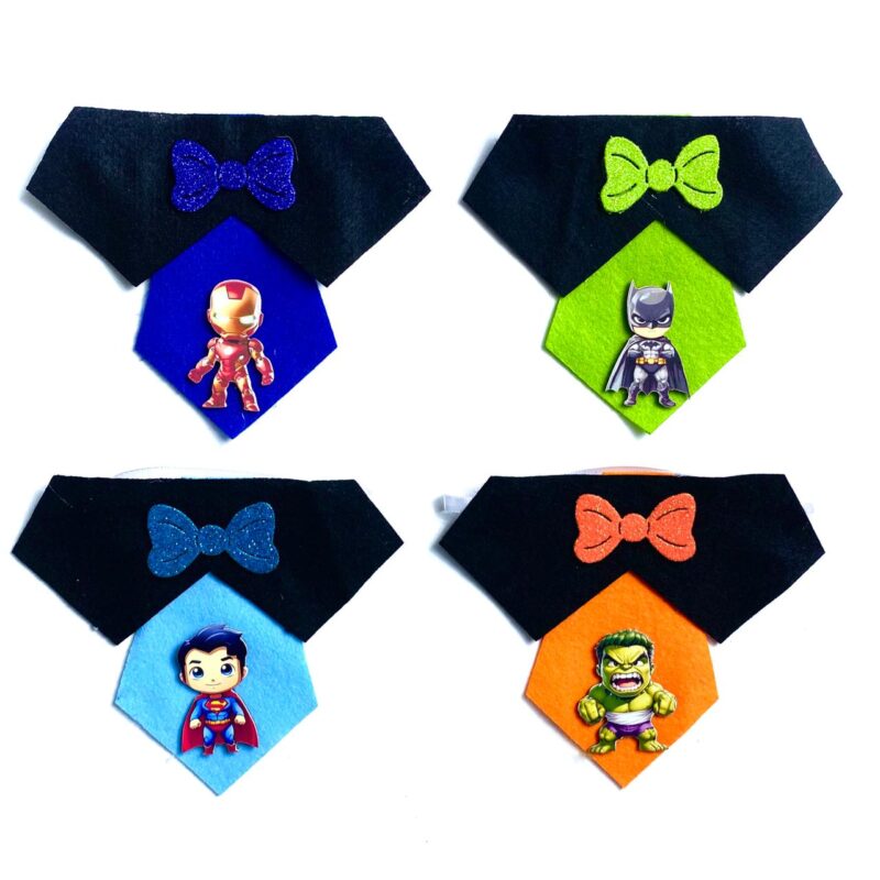 Gravatas Médias Dupla Heróis - 10 unidades