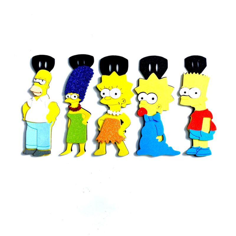 Gravatas Médias EVA Os Simpsons - 10 unidades