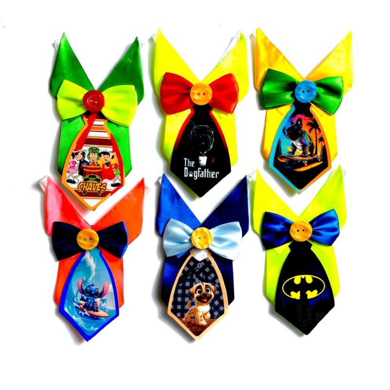 Gravatas Médias Social Estampas Sortidas - 10 unidades