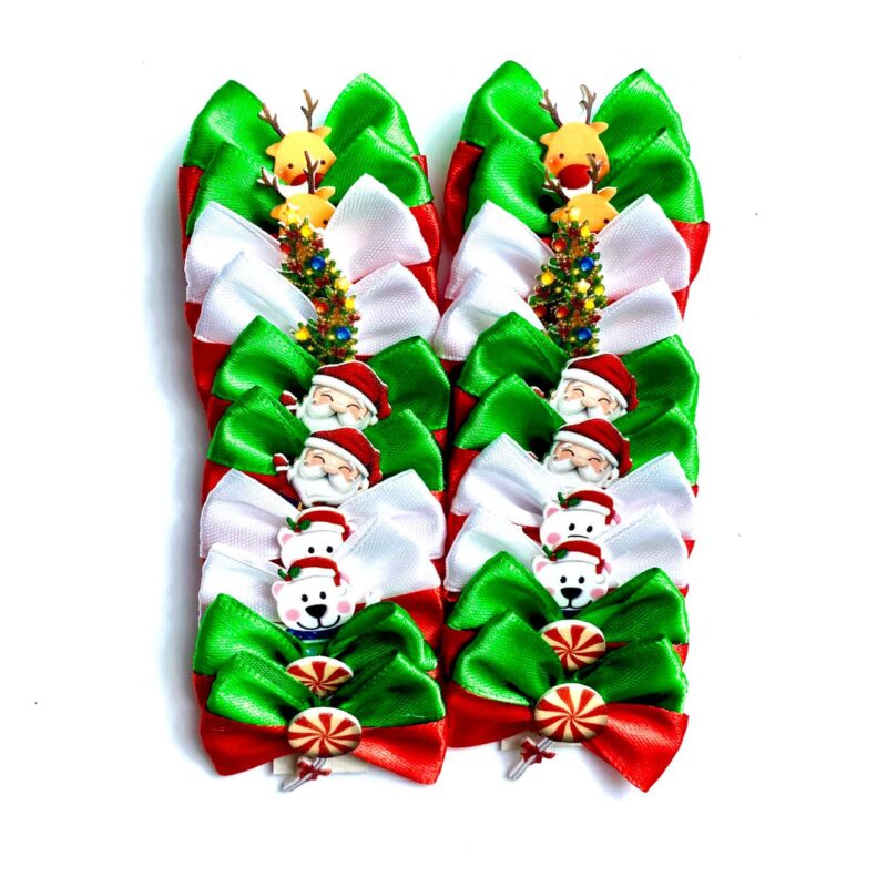 Laços Médios Natal Bicolor