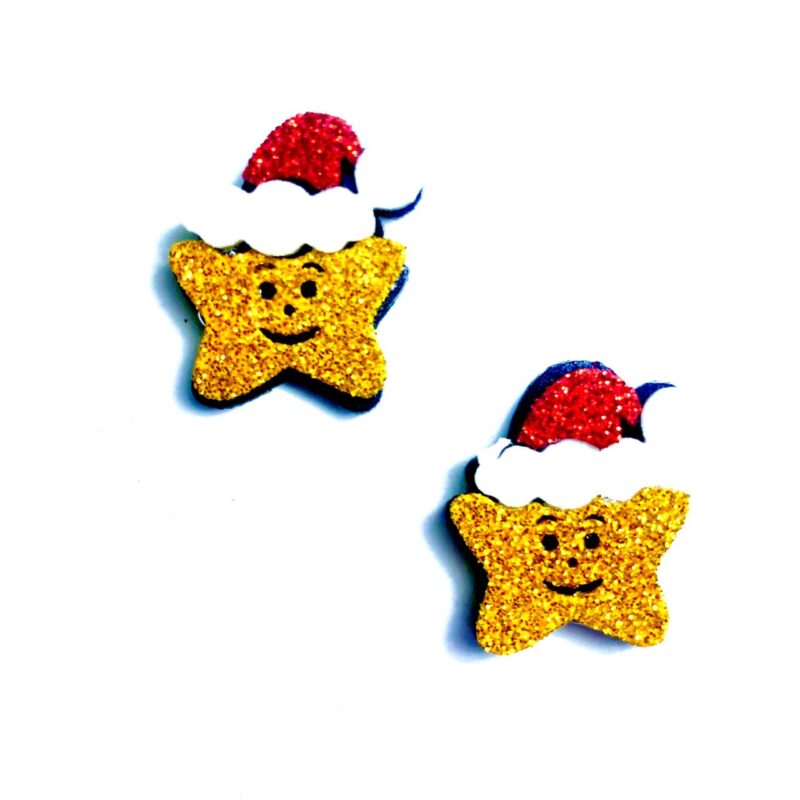 Adesivo Estrela Natal - 25 unidades