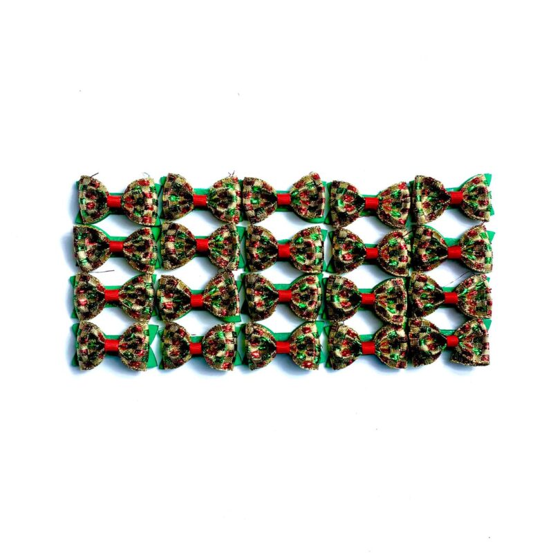 Laços Médios Adesivos Natalino - 20 unidades