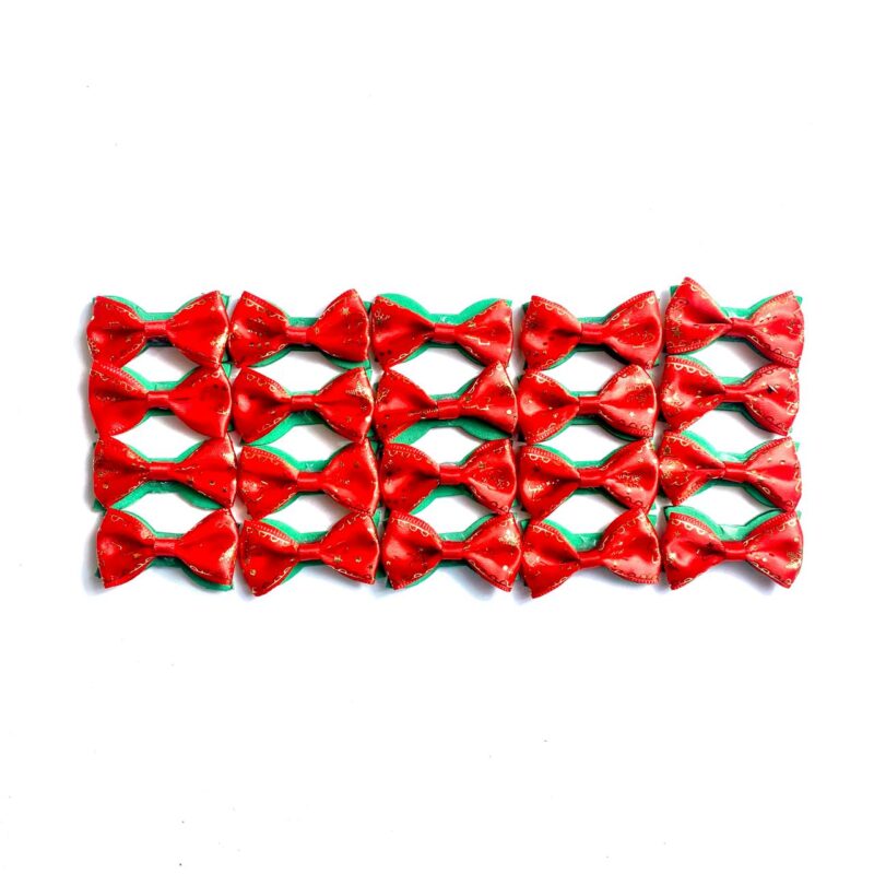 Laços Médios Adesivos Natalino (2) - 20 unidades