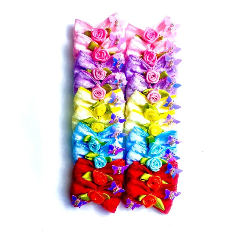 Laços Médios Aplique Rococó e Borboleta – 20 unidades