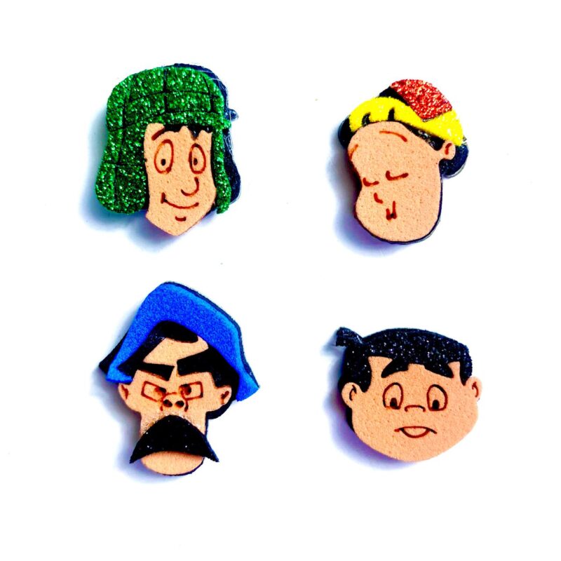 Adesivo Turma do Chaves - 25 unidades