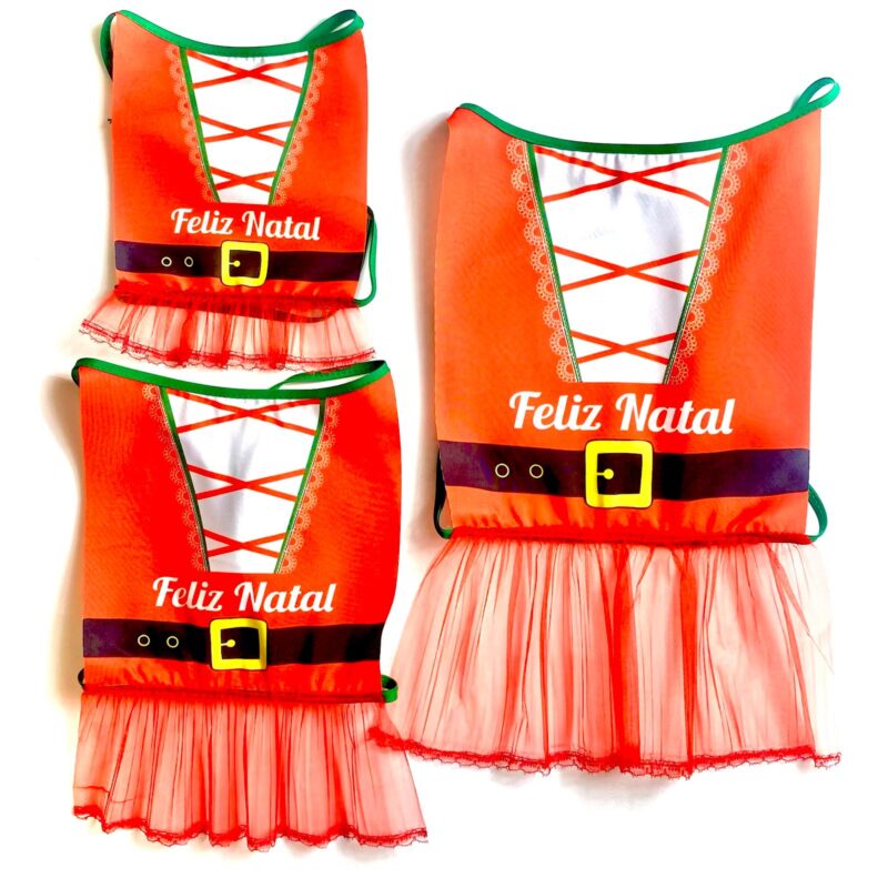 Vestido Natalino - 5 unidades