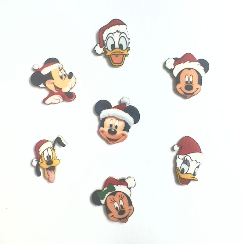 Adesivo Natal Personagens da Disney - 25 unidades