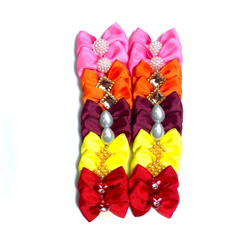 Laços Médios Coloridos Aplique Sortidos - 20 unidades