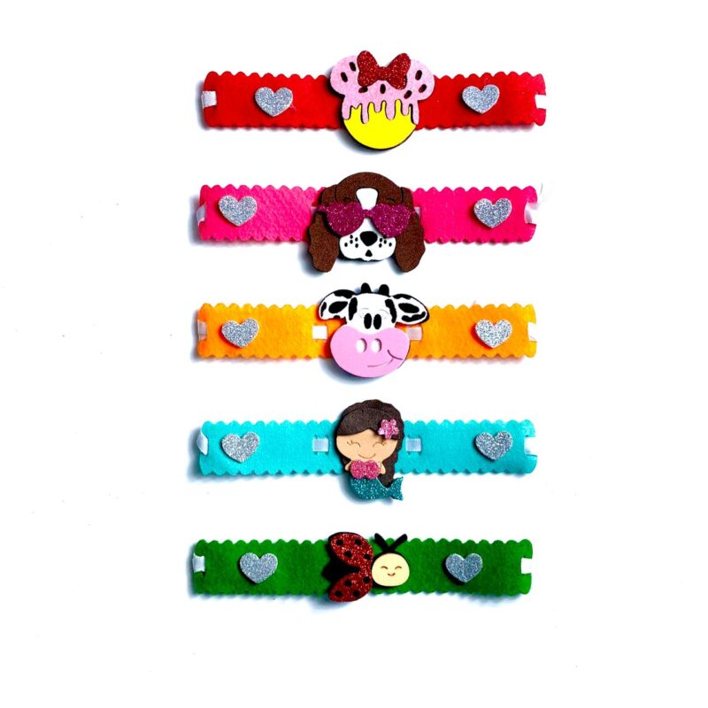 Gargantilhas Feltro Fêmea Sortidas - 10 unidades