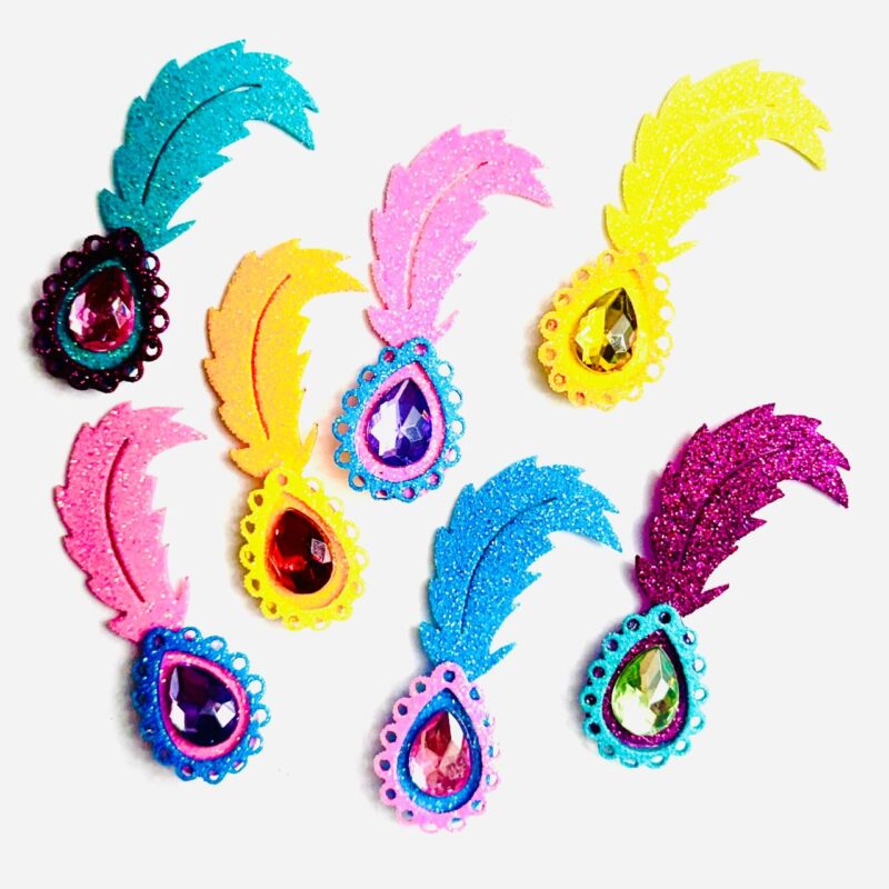 Penteado Pena Carnaval - 10 unidades