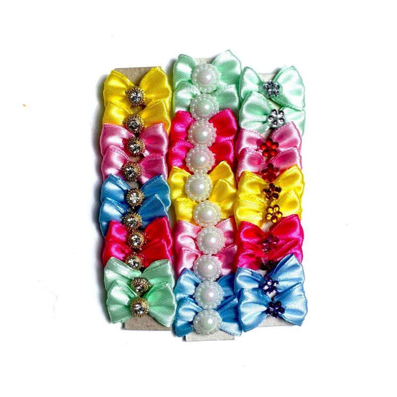 Laços Pequenos Coloridos Aplique Sortidos - 30 unidades