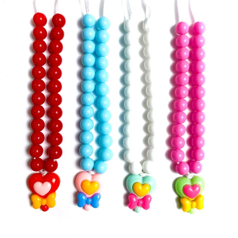 Colar Pirulito Coração - 10 unidades