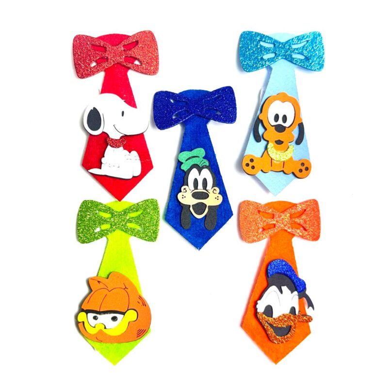 Gravata Feltro Aplique Sortidos - 10 unidades