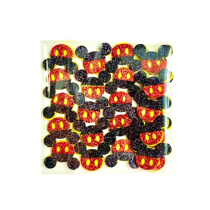 Adesivo Mickey Gliterizado - 25 unidades