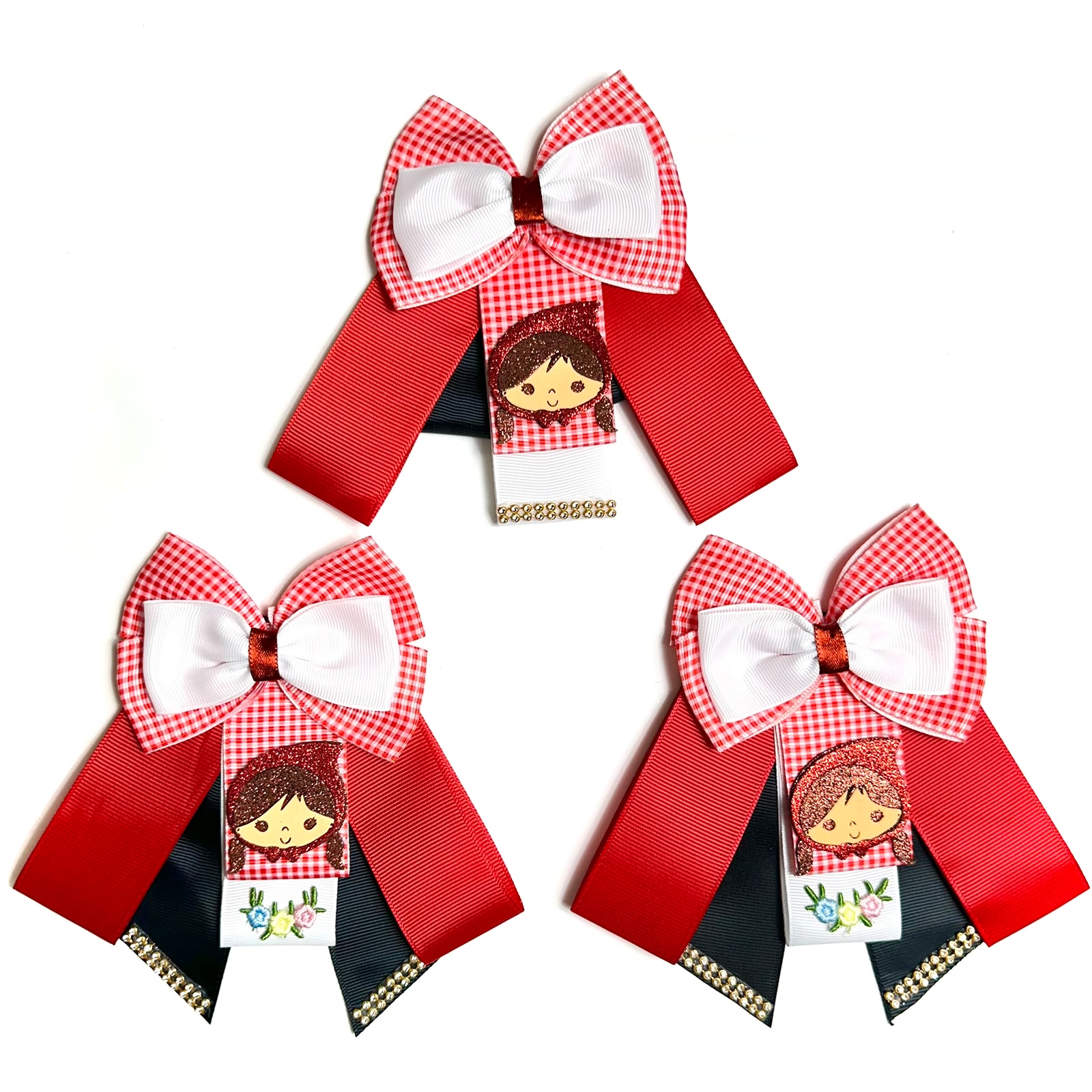 Gargantilha Chapeuzinho Vermelho – 5 unidades