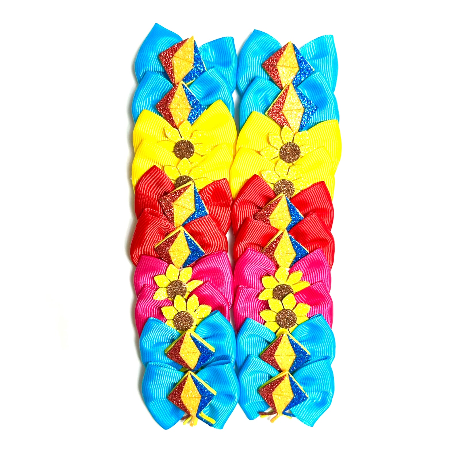 Laços Médios Festa Junina (Modelo 1) – 20 unidades