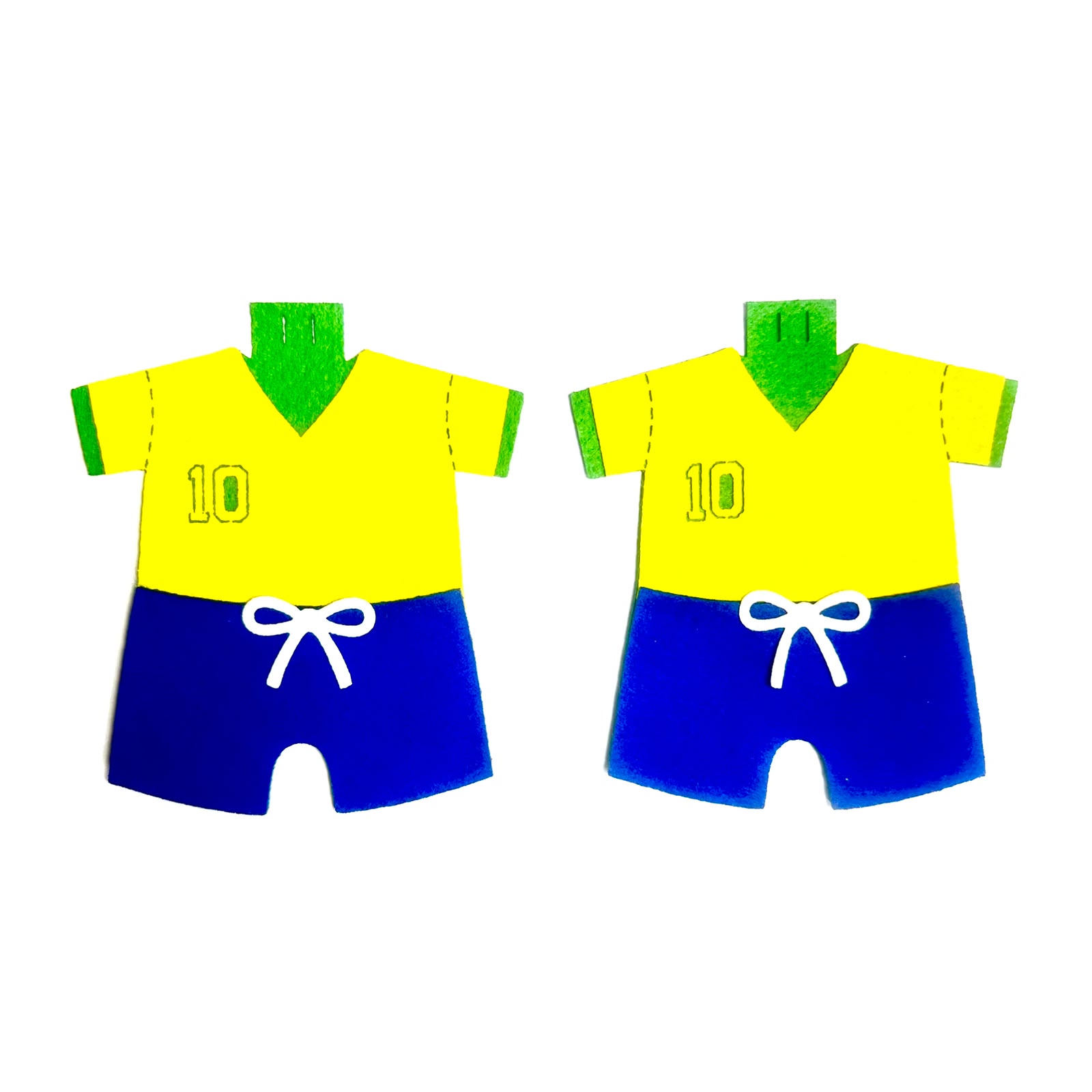 Gravatas Médias Uniforme Seleção - 10 unidades