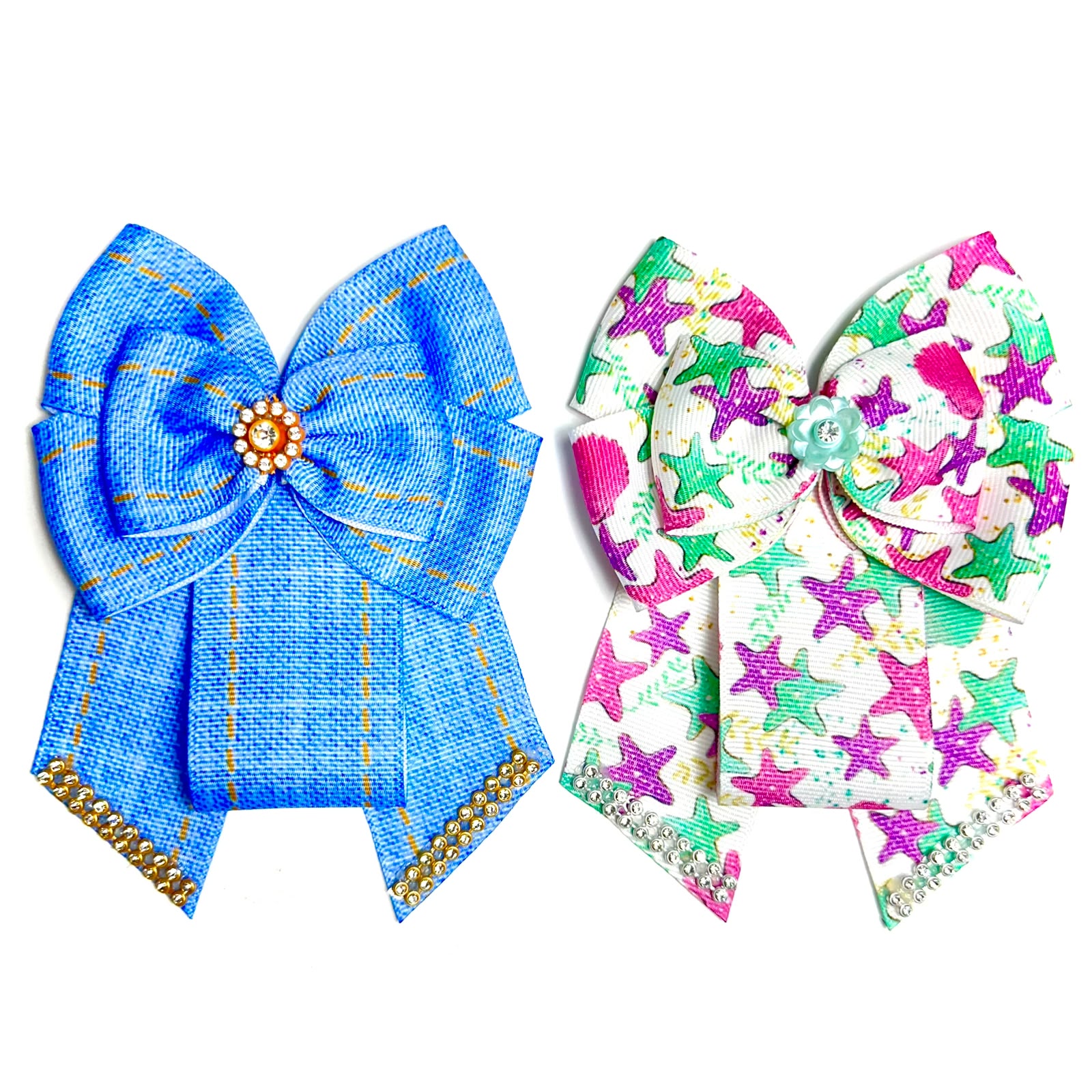 Gargantilhas Estampas Jeans e Estrelas – 10 unidades