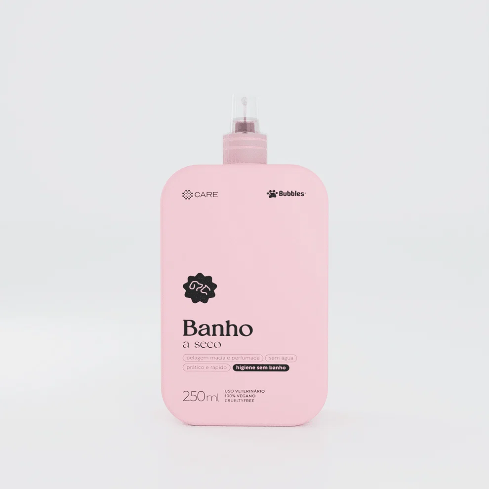 BANHO PET A SECO DESEMBARAÇADOR CARE 250ML - Bubbles