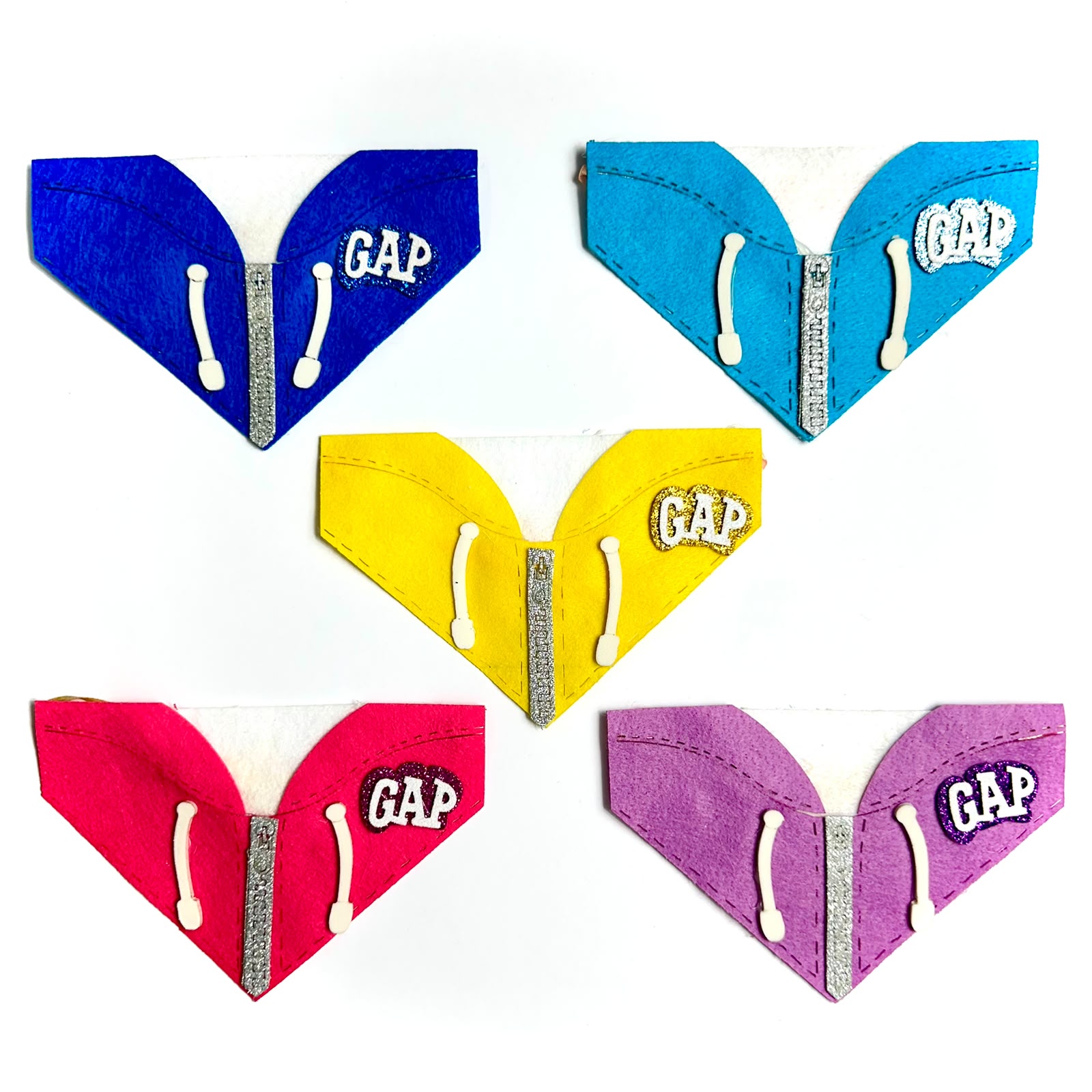 Golas Médias Blusa Moletom – 5 unidades